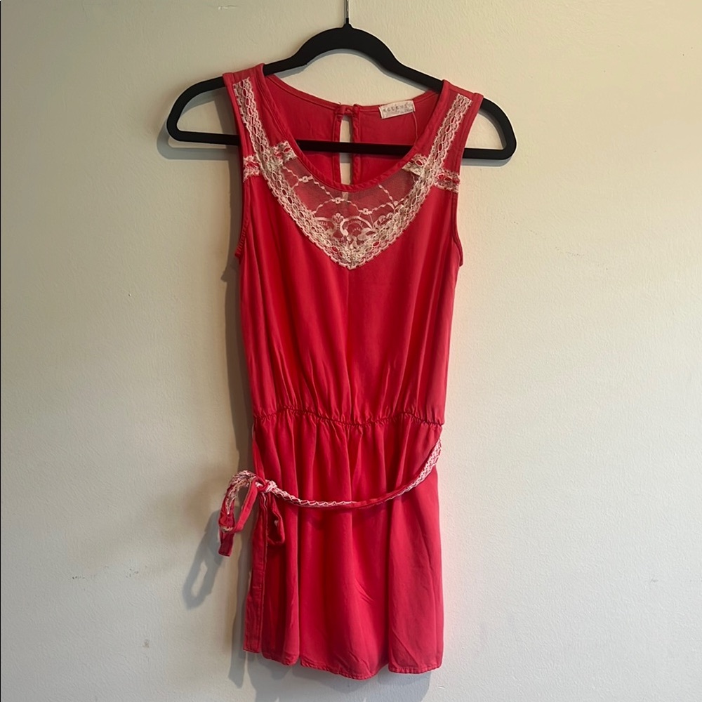 Solemio Vibrant Red Romper